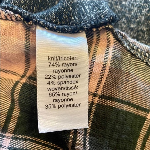 Maurices Plaid Lace Up Blouse - Picture 5 of 7